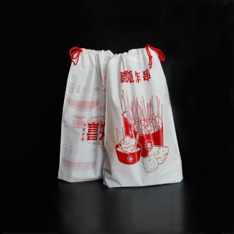 食品級手工抽繩外賣購物袋