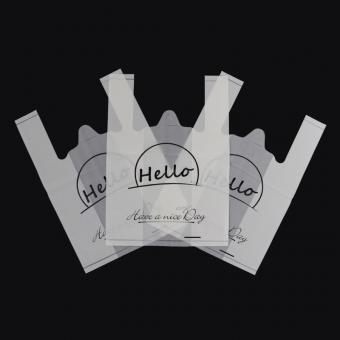 可定制印刷背心購物袋批發塑料背心袋